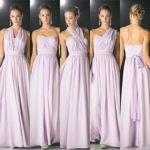 David bridal multi-way dress